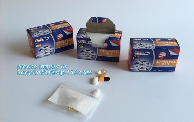 의학 정제 디스팬서 봉투는 중국 공급자, 의학 지프 잠금 장치 Bag/ 플라스틱 의학 비로부터의 패킹 백 지프 잠금 장치 봉투를 필로 만듭니다