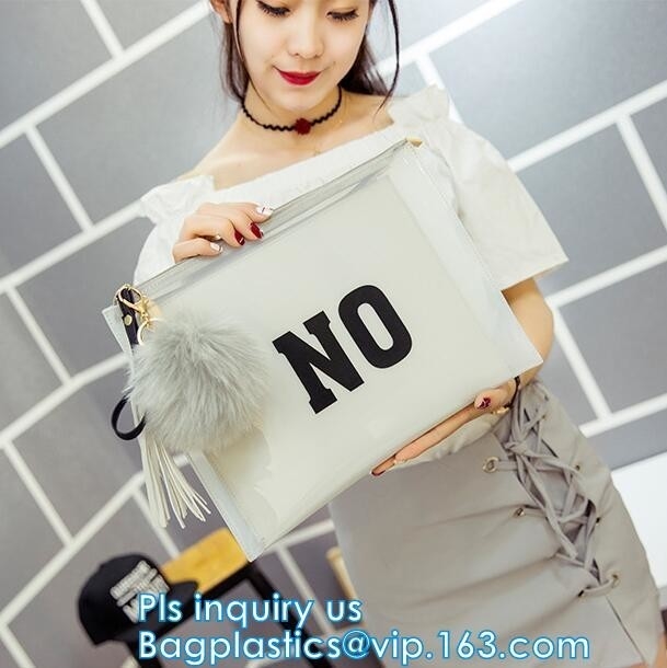 맞춘 슬라이더 지퍼 PVC 문구류 가방, 명백한 pvc 비닐 슬라이더 지퍼 백, 투명한 명백한 PVC 슬라이더 지퍼 백 플라스