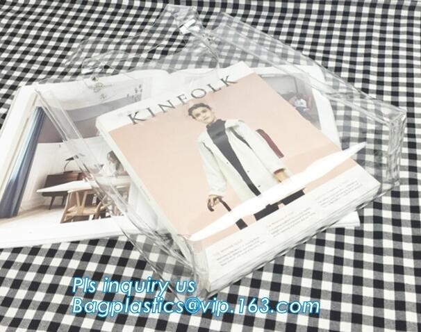 여성을 위한 PVC 핸들 백과 환경 친화적 세척할 수 있는 크라프트 지가 수단, 핸디를 위한 핸들 부드러운 PVC 패키징 테플론제 백을 다이 컷합니다