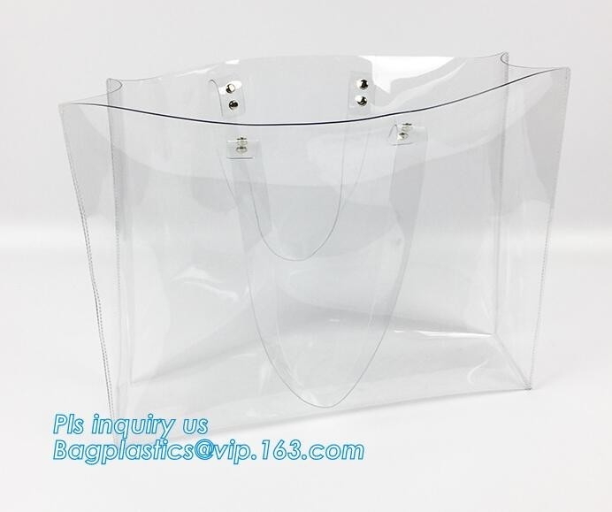 내부 주머니, 방수 세미클리어 여성용 대형 손가방 종류 PVC 증과 여성용 대형 손가방 PVC 해변 비난 패키지 운반 어깨에 메는 백