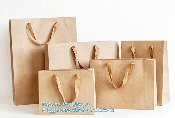 보석 포장 봉지 / 패션 명품 선물 Ｐ, 핸들 백서 캐리어 백과 인쇄된 하얀 크라프트 지 쇼핑 선물 가방을 맞추어줍니다