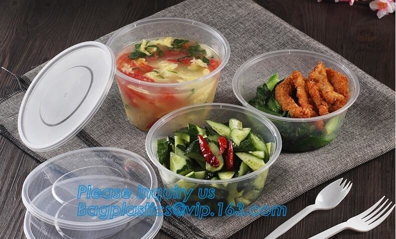 버릴 수 있는 옥수수 녹말 편의점 테이크아웃식음식 플라스틱 음식 그릇, FDA와 BPA 무료 대 섬유 플라스틱 음식 그릇, 패스트 푸드
