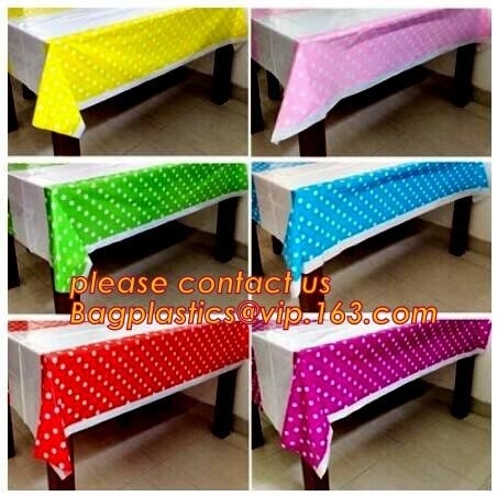 파트리 이벤트 데코라티와 결혼하기 위한 10Pcs 팩 방수 사각형 137 센티미터 Ｘ 274 센티미터 상덮개 식탁보 플라스틱 테이블 커버