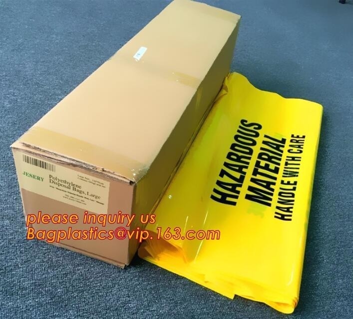 임상적 폐기물, 생물학적 위험 버릴 수 있는 의학 소독, Ｈ를 위한 오토크래이버블 ＬＤＰＥ 의학 생물학적 위험 폐플라스틱 봉투