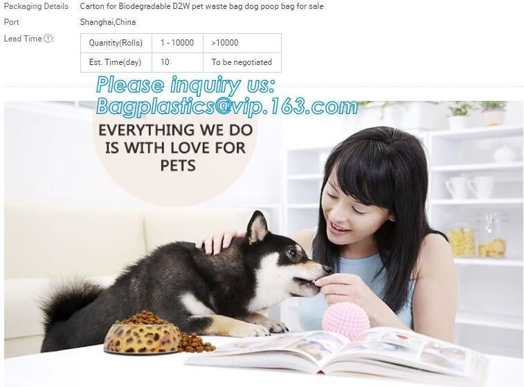 분배기, 애완용품과 애완동물 제품 미생물에 의해 분해된 개 폐기물 Bag/ 개똥 가방이 세트 개 바보 가방 야외 Wa를 돌봅니다