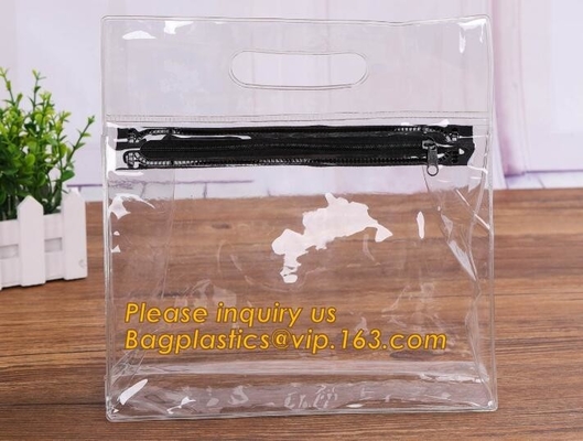 non-heavy metals Zip lockkk file document pvc bags,plastic document bag with zipper,waterproof document bag with custom