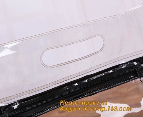 non-heavy metals Zip lockkk file document pvc bags,plastic document bag with zipper,waterproof document bag with custom