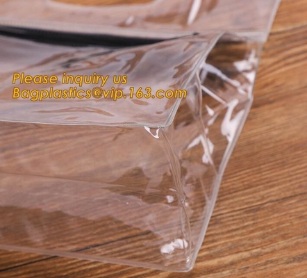 non-heavy metals Zip lockkk file document pvc bags,plastic document bag with zipper,waterproof document bag with custom